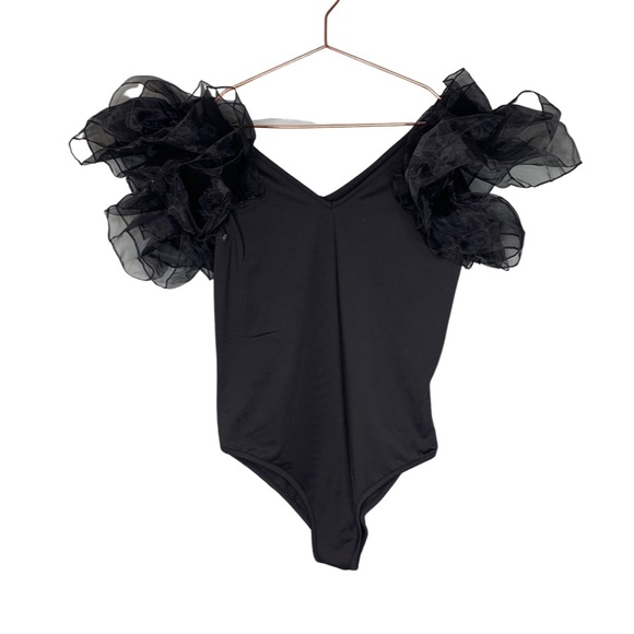 Frilly Ruffle Sleeve Bodysuit - Picture 2 of 6